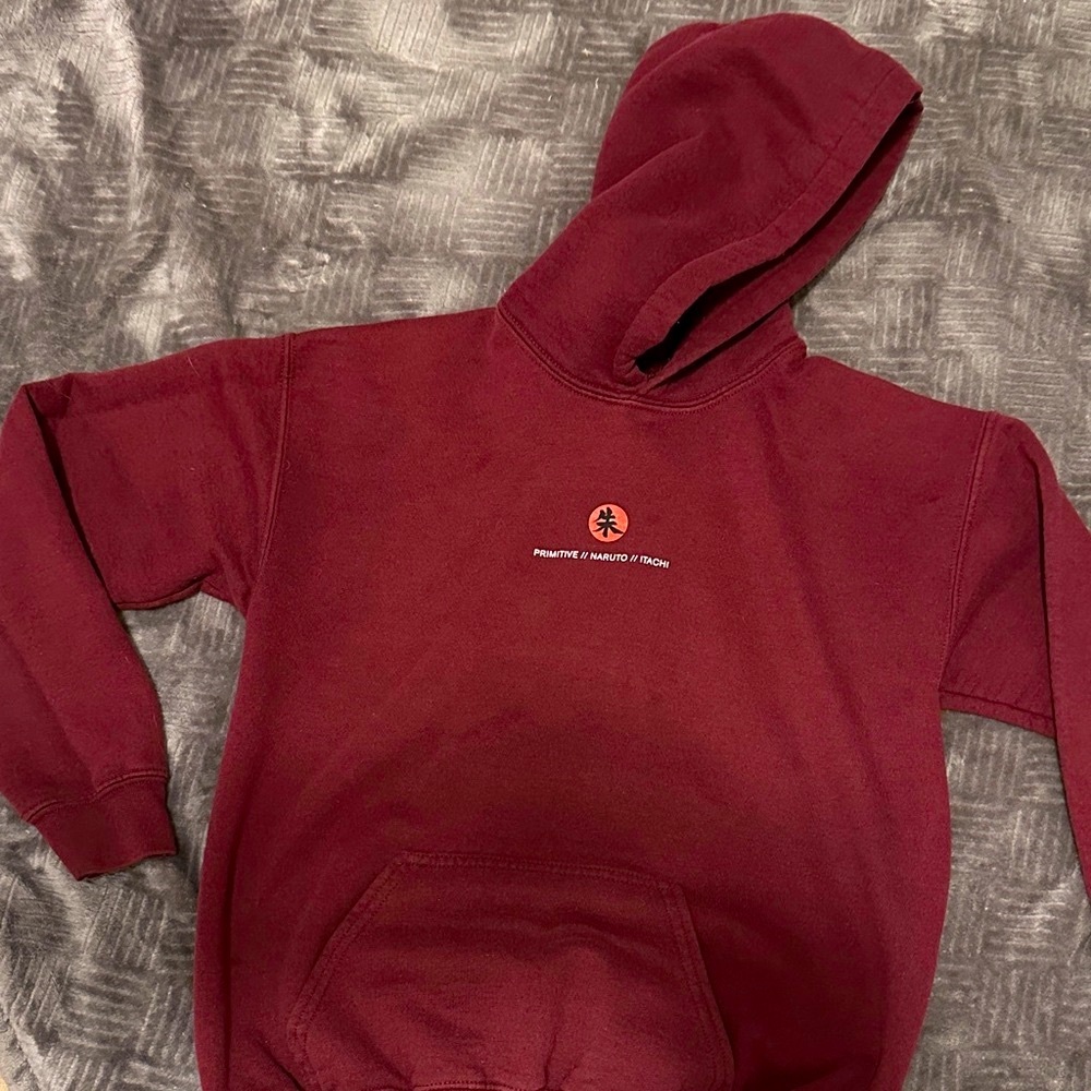 Primitive Naruto Burgundy Hoodie with Logo